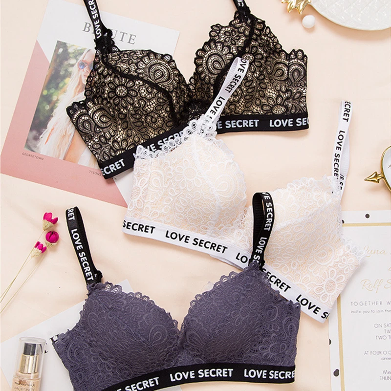 

Бюстгальтер кружевной бесшовный с чашкой пуш-ап, чашка 3/4