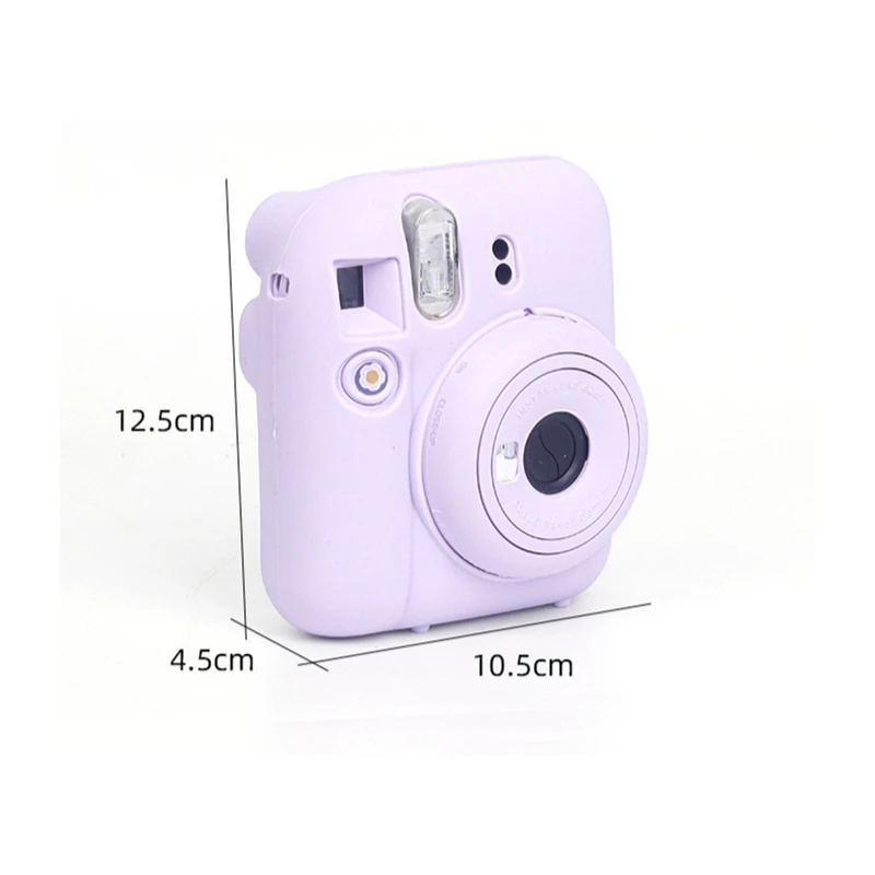 Силиконовая защита от падения телефон для instax mini 12 камера простой однотонный