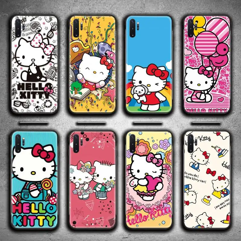 

Cute Gift Hello Kitty Pattern Phone Case For Samsung Galaxy Note20 ultra 7 8 9 10 Plus lite M51 M21 M31S J8 2018 Prime
