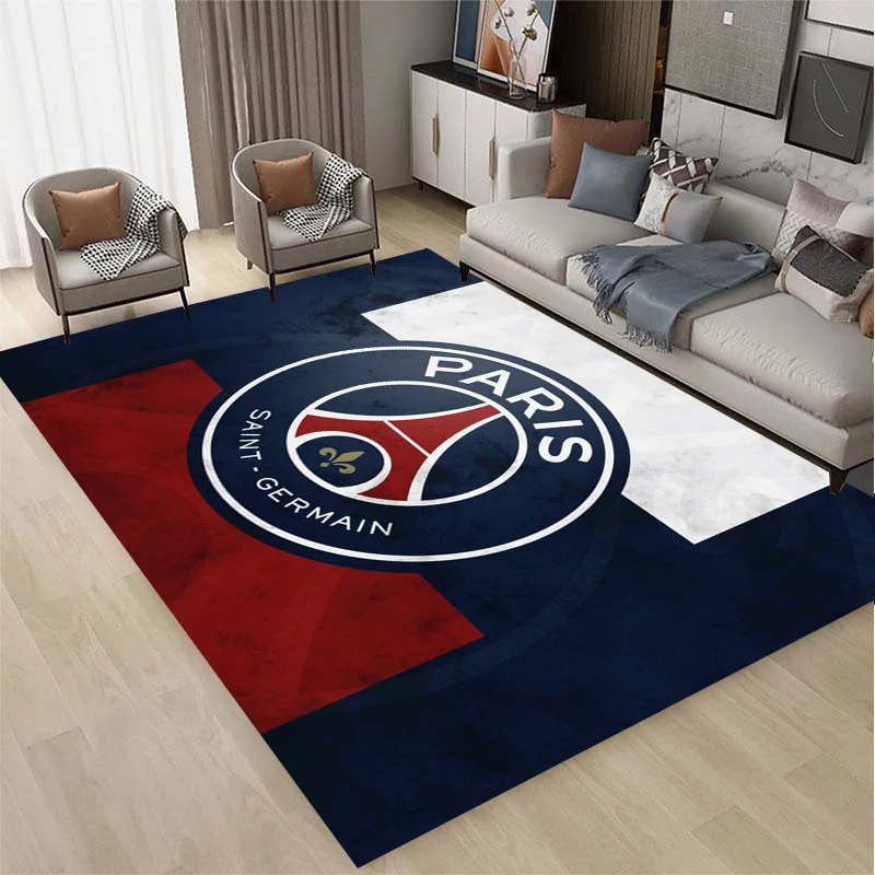 

Paris Saint Germain team logo carpet, living room and bedroom decorative carpet, kitchen and bathroom non slip floor mat doormat