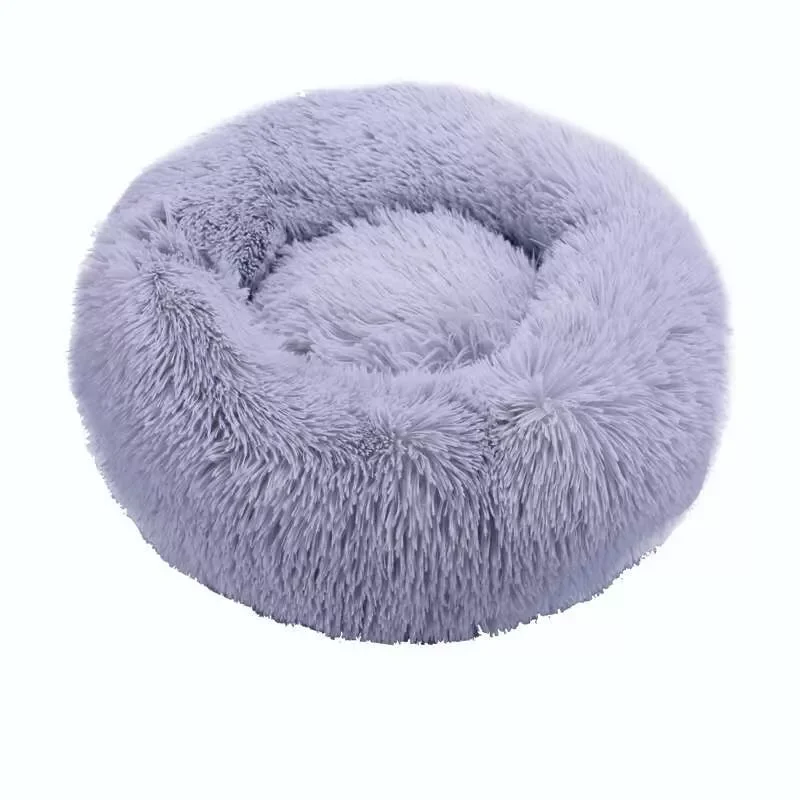

2023 Round Cat Beds House Soft Long Plush Best Pet Dog Bed For Dogs Basket Pet Products Cushion Cat Bed Cat Mat Animals Sleeping