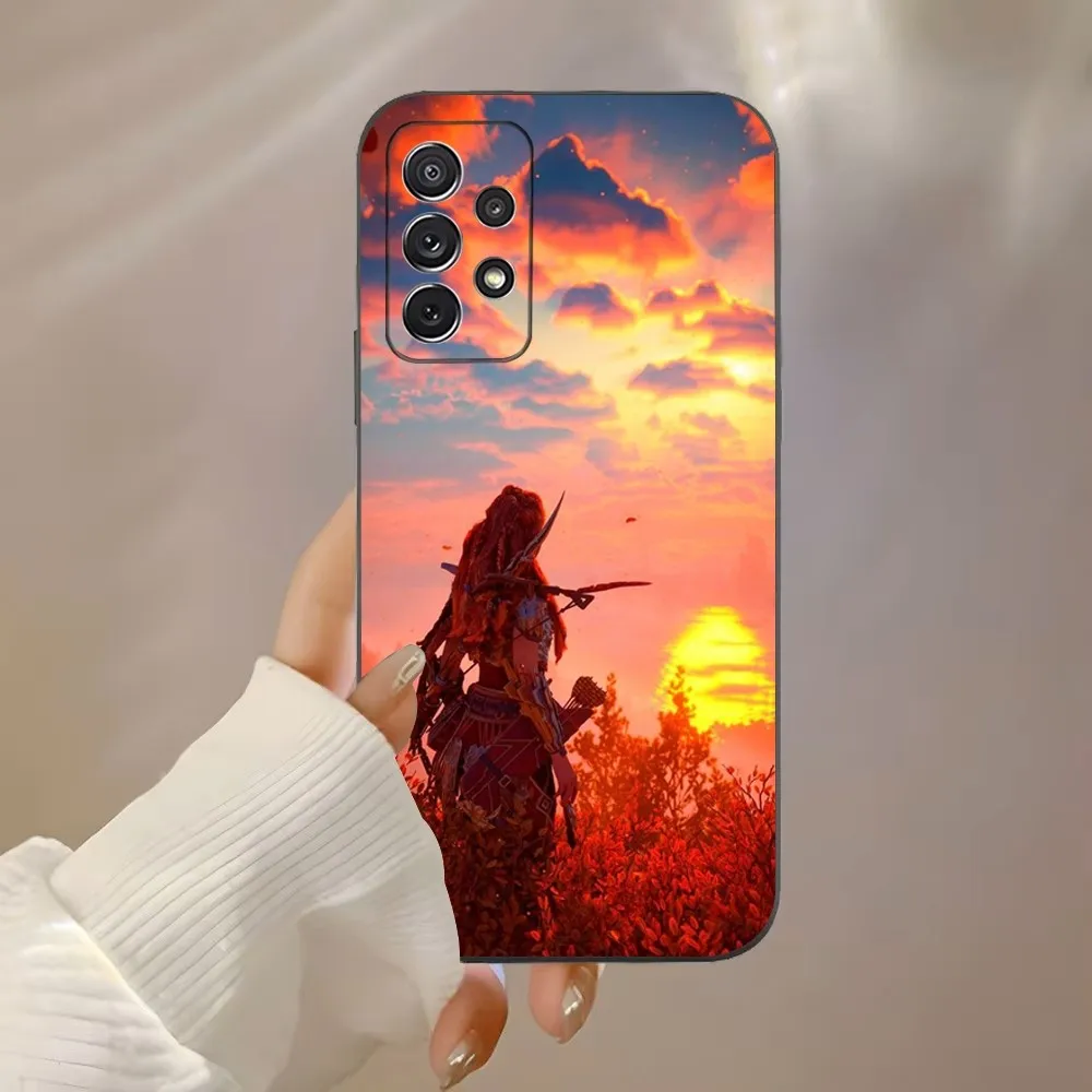 H-Horizon Z-Zero Dawn Aloy Phone Case For Samsung Galaxy A91 A80 A73 A72 A71 A53A52 A32 A31A22 A21s A20 Black Cover