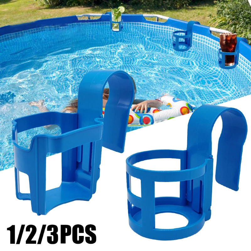 

Pool Water Cup Hanging Holder Plastic Container Hook for Swimming Pool Side Beverage Drinks Beer Storage Multifunctional Shelf