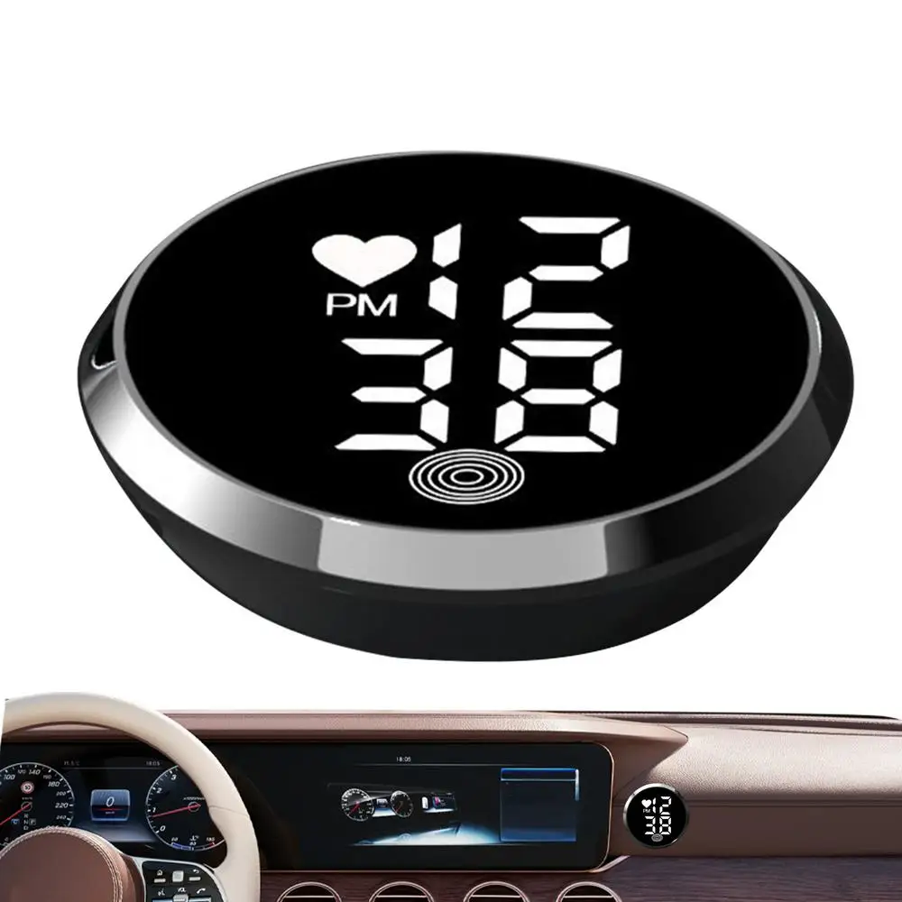 

Наклейка на часы для приборной панели автомобиля, мотоцикла, клейкие цифровые часы, наклейка на небольшие светодиодные часы с дисплеем времени для велосипеда, вентиляционное отверстие, грузовик