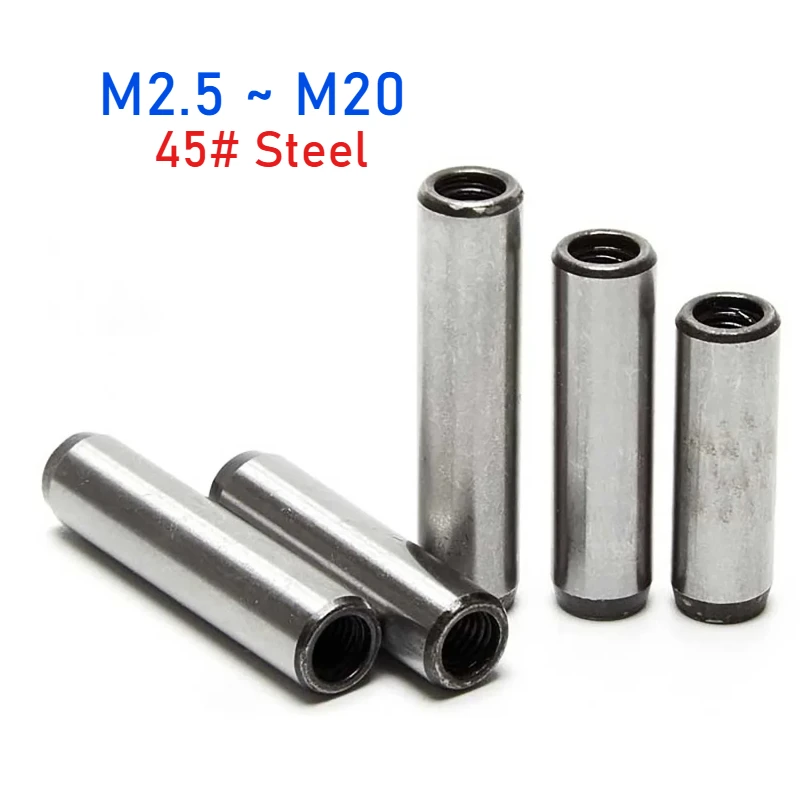 

Стальной закаленный цилиндрический штифт с внутренней резьбой 45#