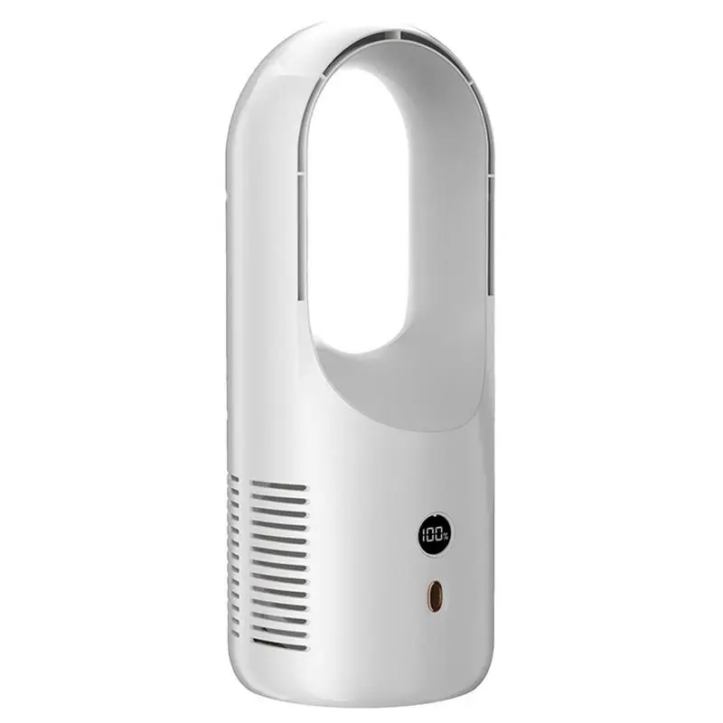 

Настольные вентиляторы, маленький тихий персональный портативный веер без листьев, 6-Скоростной Регулируемый USB Перезаряжаемый, для детей, девочек, женщин