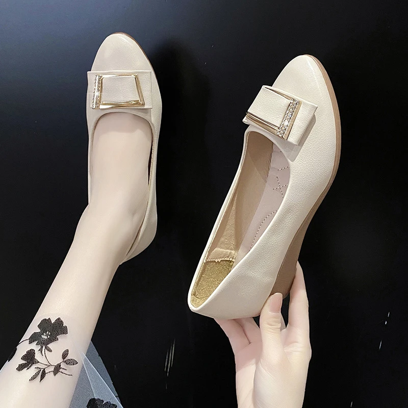 

Женские Классические Лоферы Marlisasa, черные, белые, удобные офисные туфли