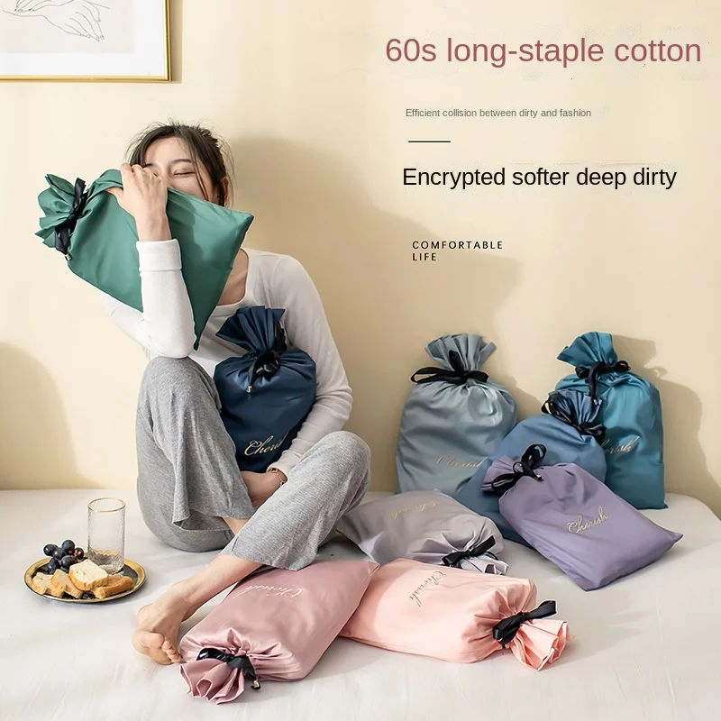 

Cotton Travel Sleeping Bag 60S Long-Staple Cotton Hotel Dirty Isolating Sheets Hotel Anti-Dirty Quilt Cover Travel Travel