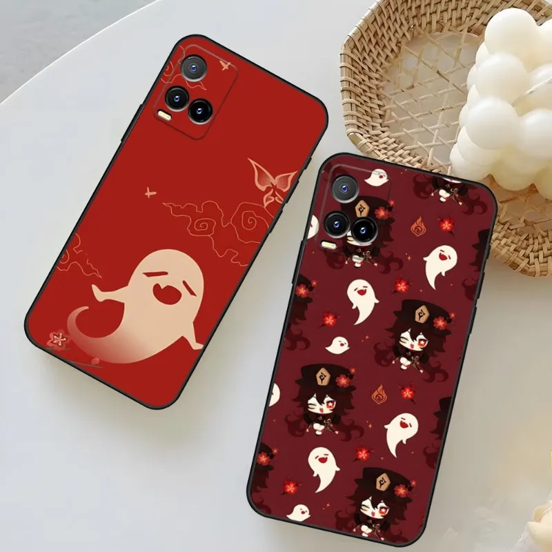 

Чехол для телефона Genshin Impact Hu Tao Spirit Ghost чехол для телефона для VIVO Y31 IQOO 9 U5 U5x V23 Y31s Y76 X60 X70 X80 Pro Plus