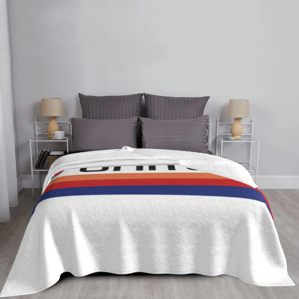 United Airlines Saul Bass Livery An Ultra-Soft Micro Fleece Blanket