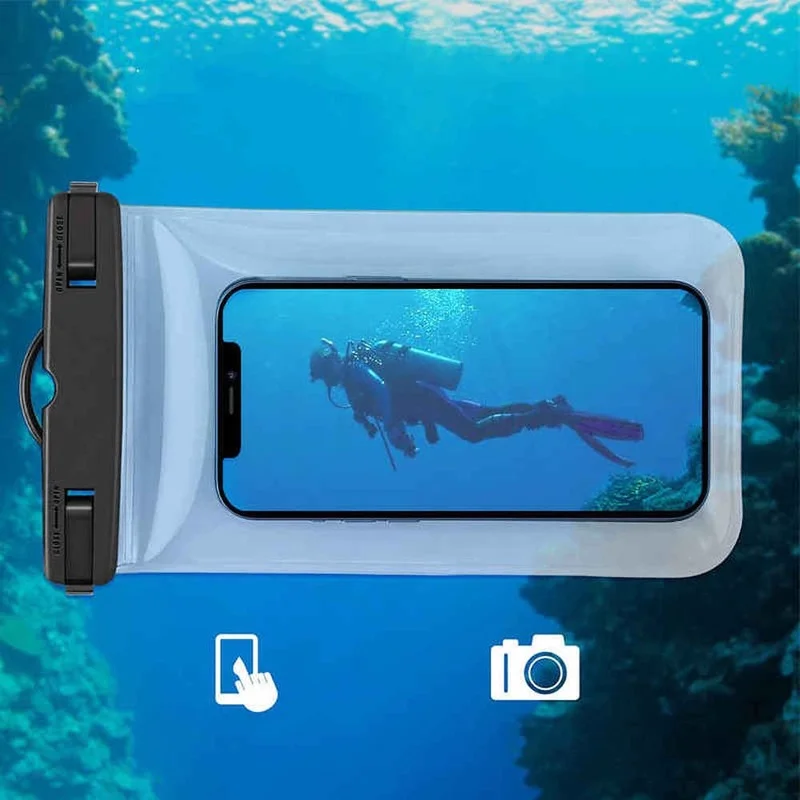 Waterproof Mobile Phone Case PVC Transparent Waterproof Phone Pouch Swimming Surfing Underwater Diving Water Proof Phone Bags