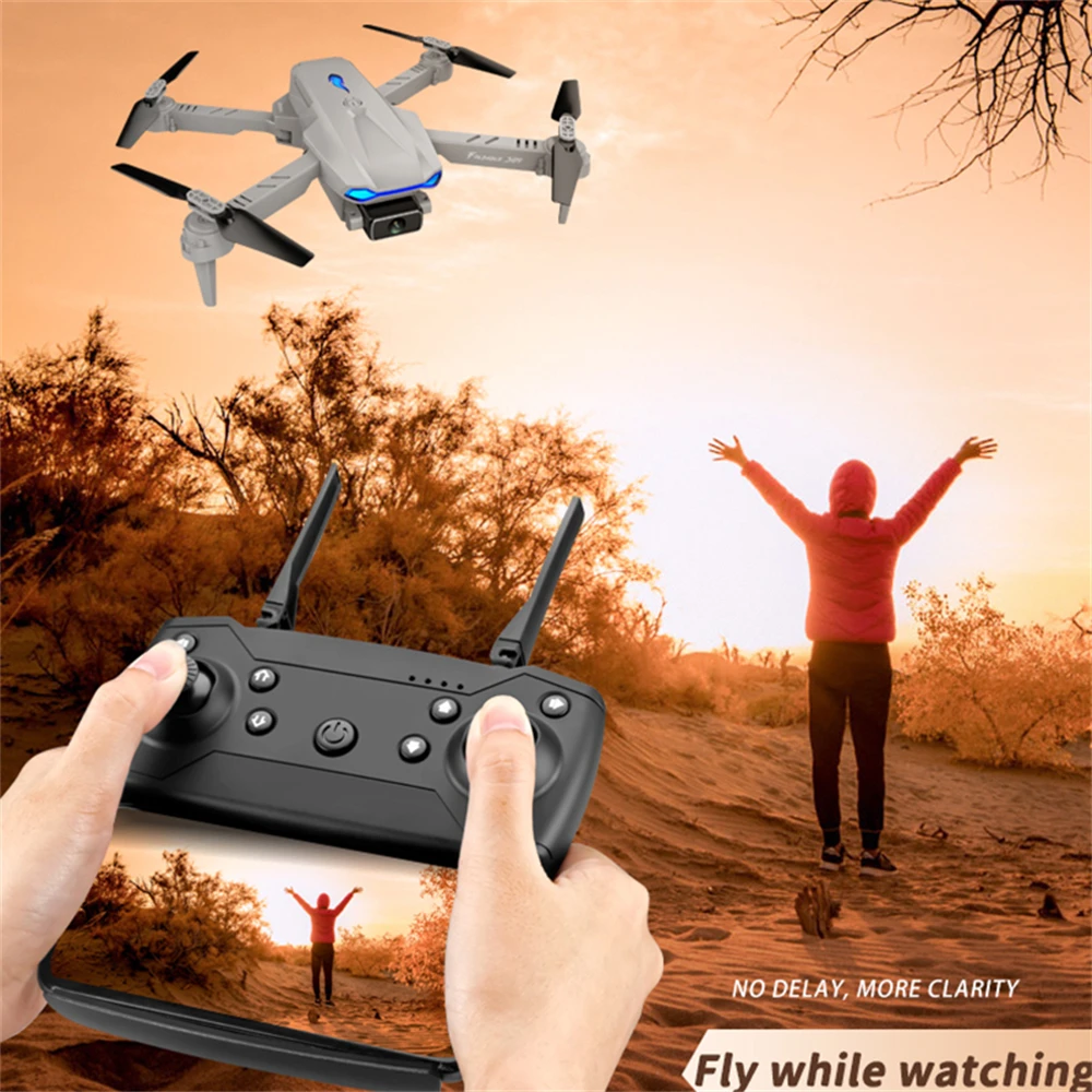 2022 New 4k Profesional HD Dual Camera 1080P WiFi fpv Drone Quadcopter Toys Real-time transmission Helicopter | Игрушки и хобби