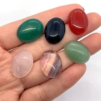 5pcs natural stone beads agate oval loose beads jewelry accessories diy pendant making necklace earring supplies 15x20 mm