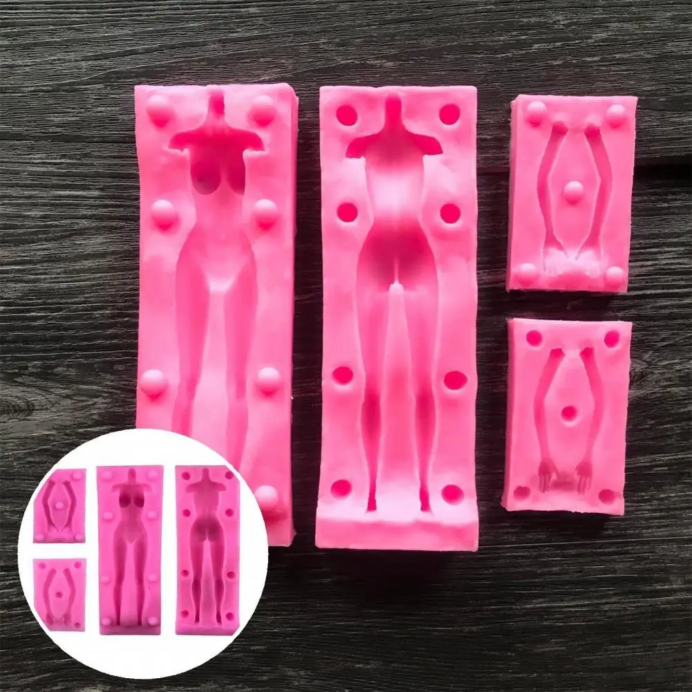 

1 Set Epoxy Mold Fashion Lightweight High Toughness Human Body Fondant Mould for Handcraft Fondant Mould Body Mold