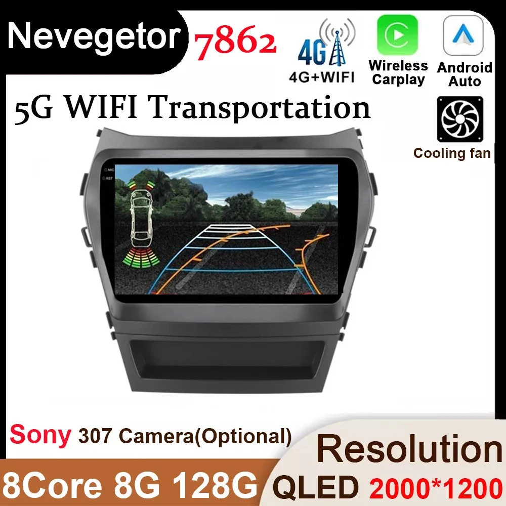 

Автомагнитола на Android 12,0 для Hyundai IX45 Santa fe 2013, мультимедийный видеоплеер с GPS-навигацией, без DVD, 2 Din, Восьмиядерный процессор, 4G