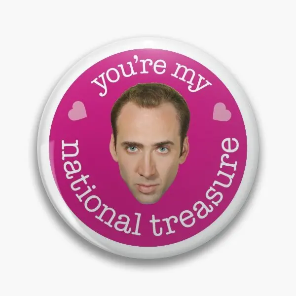 

Мягкая булавка на булавке You Re My National Treasure, подарок для женщин, булавка на лацкан одежды, модная Милая мультяшная брошь на воротник, металлическая бижутерия