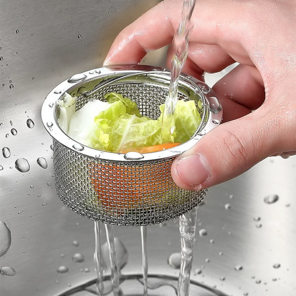 

1Pc Kitchen Sink Filter Stainless Steel Anti-blocking Strainer Bathtub Hair Catcher Stopper Shower Leak Net Home Strainer Drains