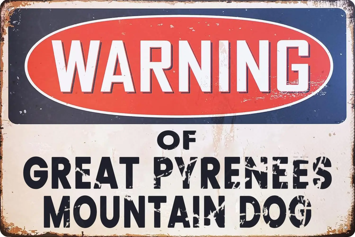 Bewre of Gret Pyrenees Mountn g Забавный Srcstc Tn Sgns Wrnng Vntge Metl Sgn Ретро Wll Декор для дома Br Mn Cve Yrd Fence