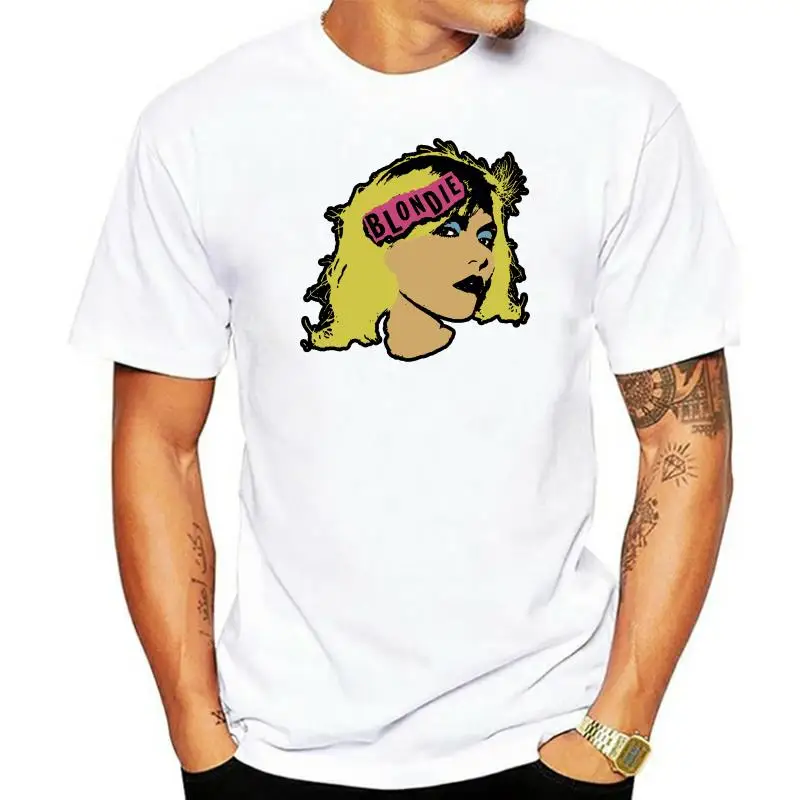 

Blondie T Shirt Punk Band Logo Warhol Mens Black(2)