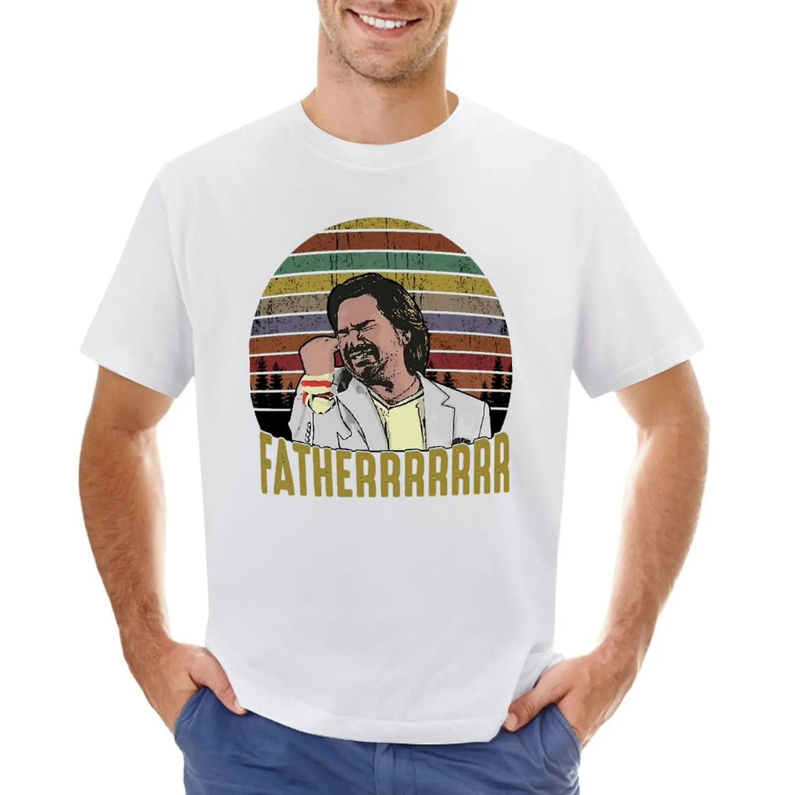 Винтажная забавная Футболка с принтом Дугласа рейнольма отца из толпы The It