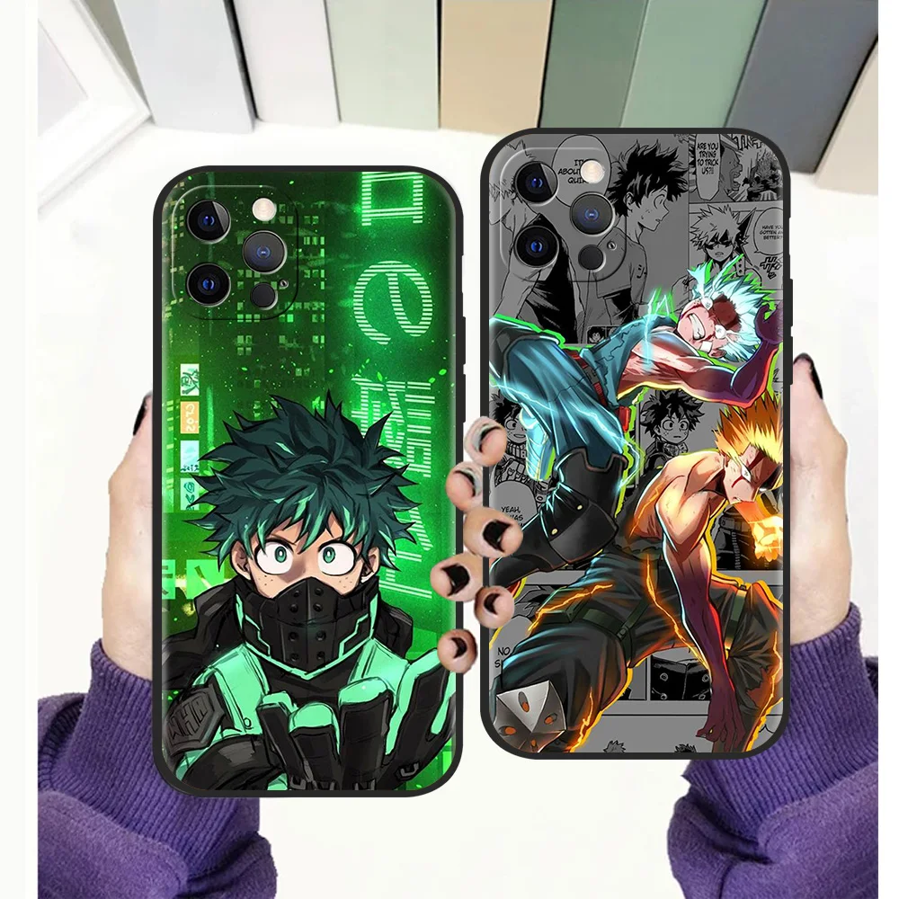 

My Hero Academia Shockproof TPU For iPhone 13 12 11 Pro Max 8 7 Plus SE 2020 Case Soft Cover For iPhone X XR XS Max Shell Bag