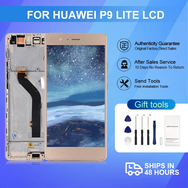 

1Pcs 5.0 Inch Enjoy 6S Display For Huawei P9 Lite Smart Lcd Touch Screen Digitizer DIG-L03 DIG-L22 DIG-L23 Assembly With Tools