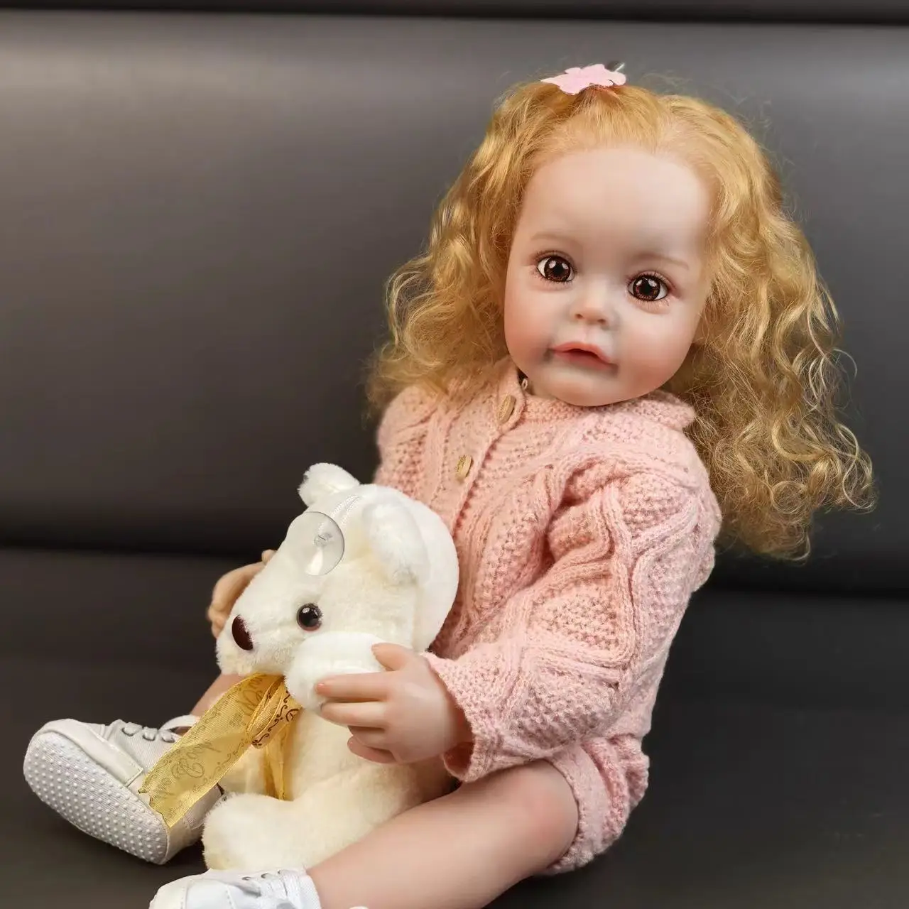 55 см полностью силиконовая кукла Reborn Baby с золотистыми волосами этнические куклы