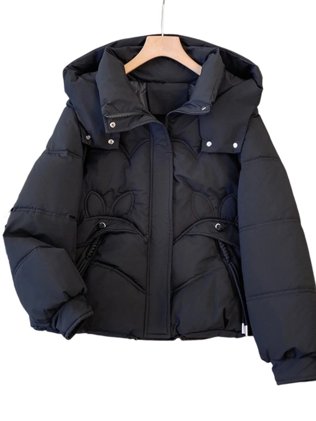 Утолщенный пуховик одежда на хлопковой подкладке женская больших размеров