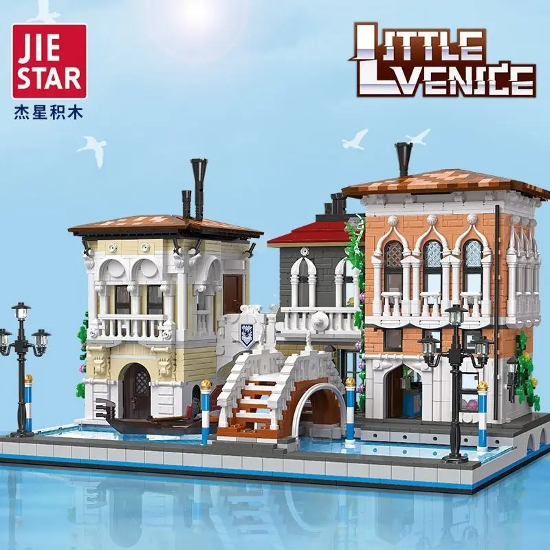 

3050 шт. 89122 город МОС улица вид серия маленький Венеция сборка модель строительные блоки кирпичная игрушка Подарочный набор для детей