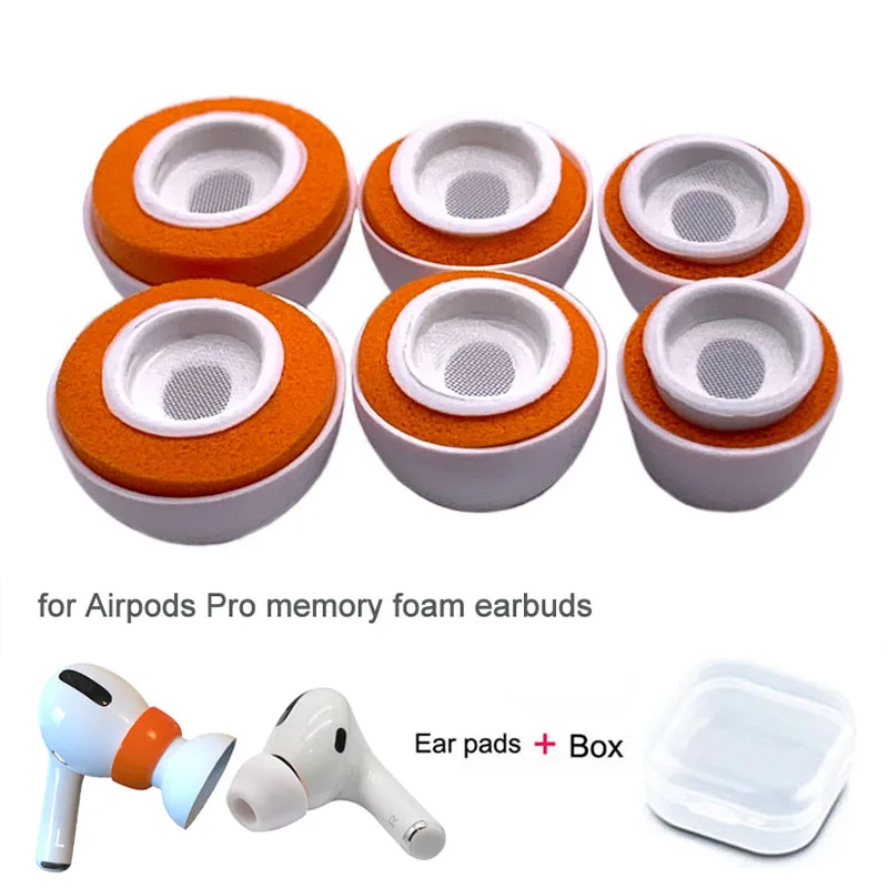 

New Soft Silicone Memory Foam Earphones For Airpods Pro3 Memory Foam Earbuds,dual noise-cancelling Silicone+Memory Foam sleeve