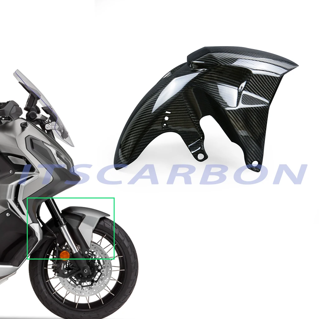 

Real 3K Carbon Fiber Motorcycle Front Fender Splash Mud Guard Mudguard Fairing Cowl For Honda XADV750 2017 2018 2019 2020
