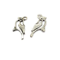 hollow bird charms pendants 100pcs 11x26 5mm zinc alloy fashion jewelry diy fit bracelets necklace earrings a 245