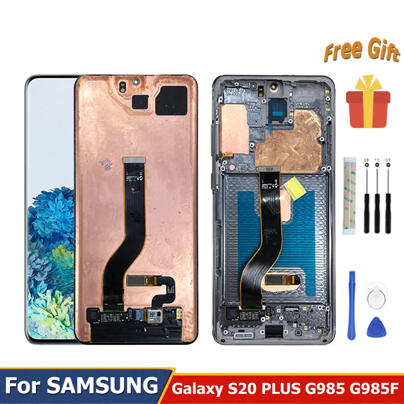 

6.7" For SAMSUNG Galaxy S20 Plus LCD Display Touch Screen G985 G985f S20+ With Frame Replacement Tools G986 Digitizer Assembly