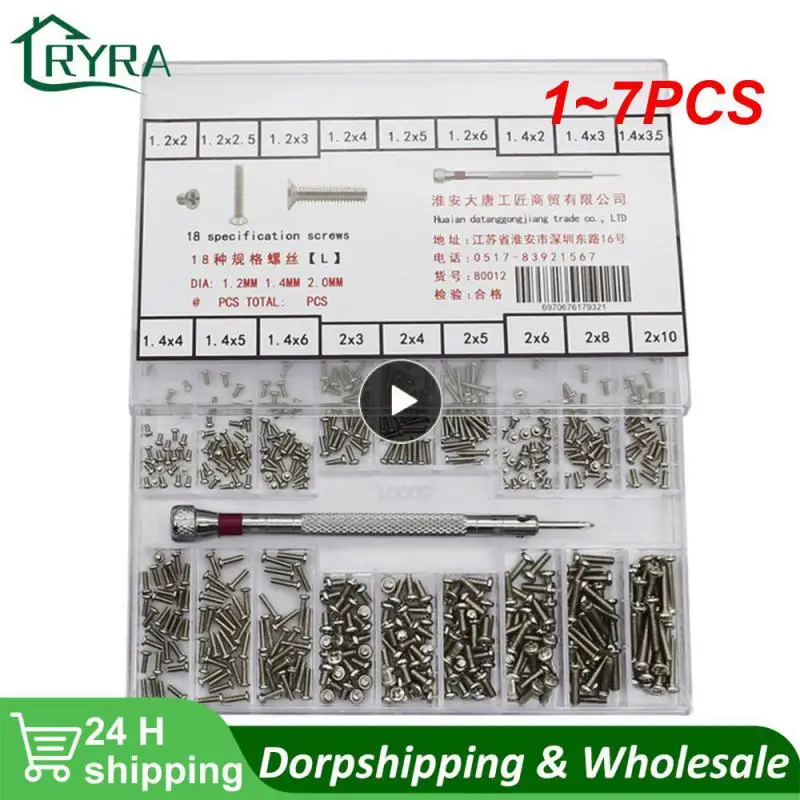 

1-7 шт., набор мини-винтов для ремонта ноутбуков и компьютеров