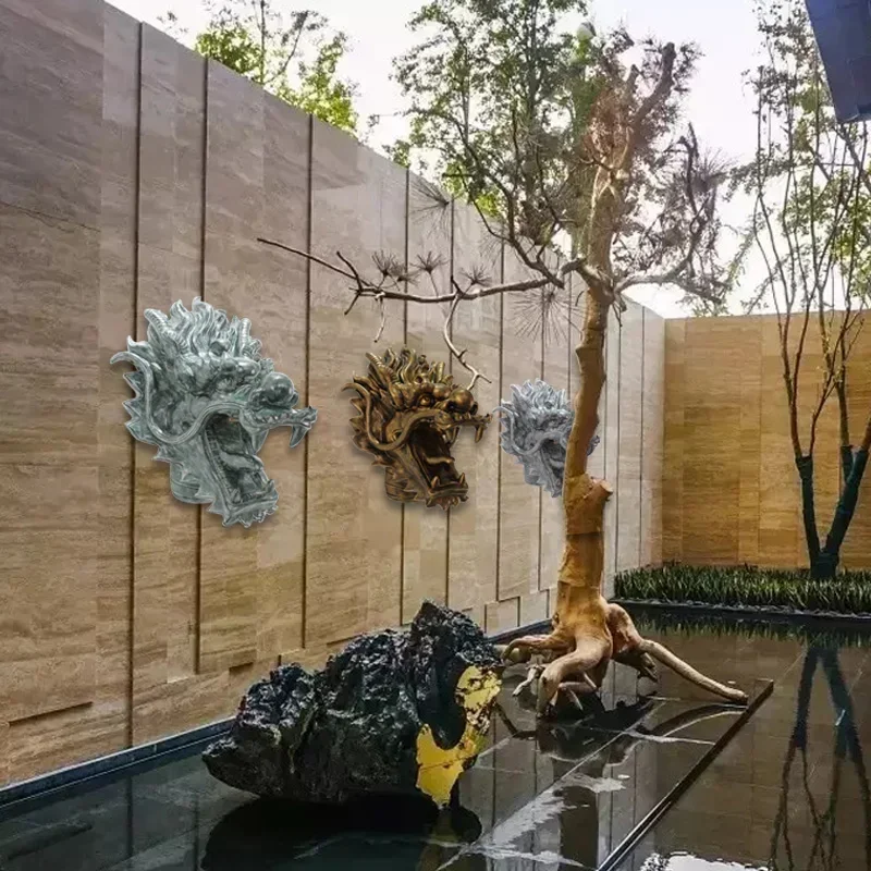 Настенный наружный фонтан/кран с имитацией камня для резьбы по дереву/насадка