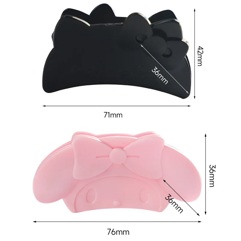 

Sanrios Anime Cartoon Kt My Melody Grab Clip Kawaii Girl Summer Sweet Cute High Appearance Level Back Head Updo Hair Accessories