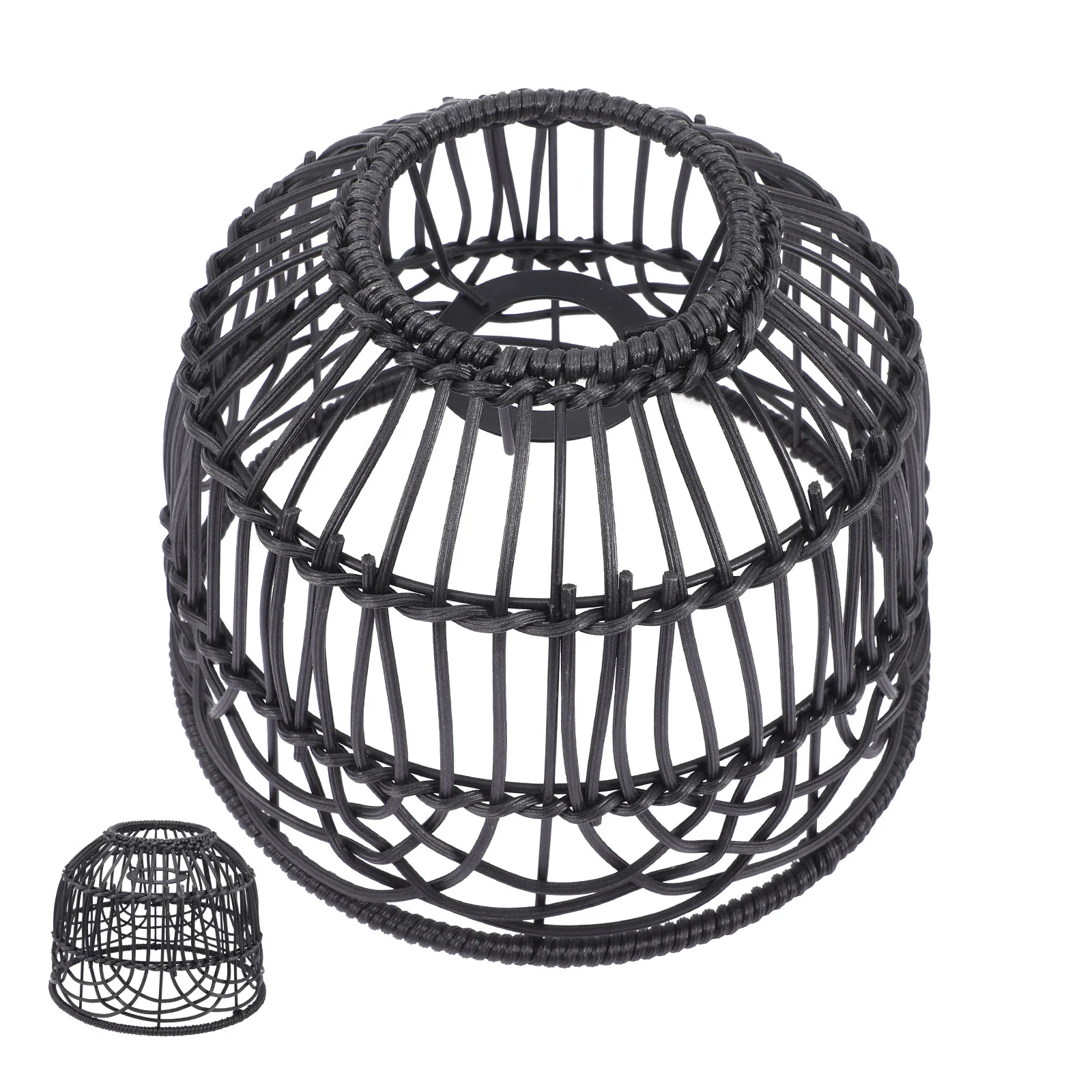 

Rattan Lampshade Woven Hanging Lamp Shade Chandelier Light Shade Decorative Lamp Shade