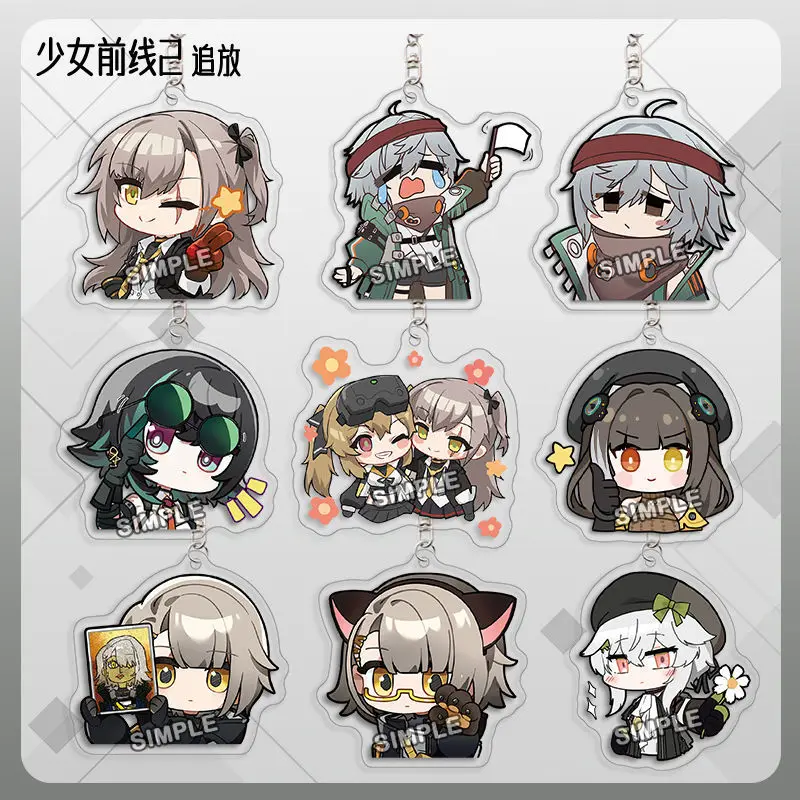 Фото Брелок Game Girls Frontline HK416, очаровательный, для сумок, эксклюзивный, для фанатов, забавный, милый сувенир, креативный №1