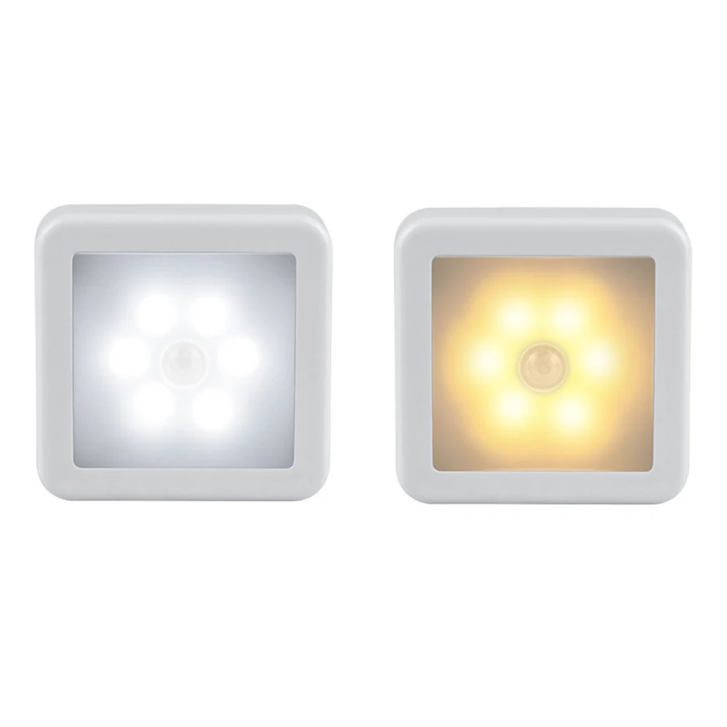 

Smart Motion Sensor LED Night Lamp Battery Operated Night Light WC Bedside Lamp For Room Hallway Pathway Toilet