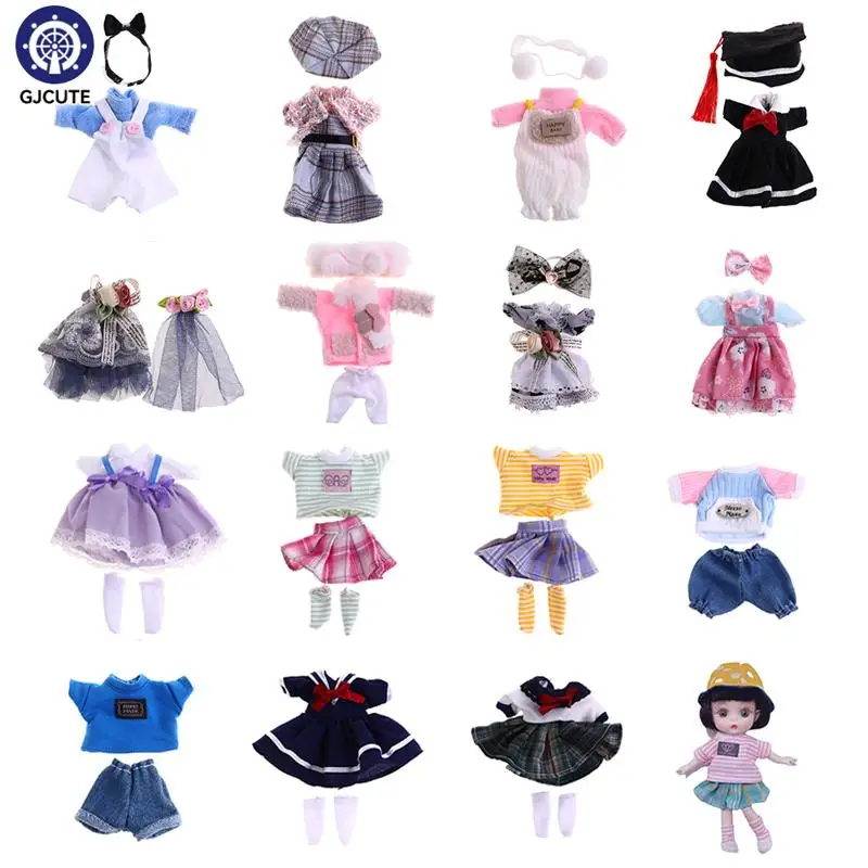 Фото Одежда для куклы 16 см 1/8 BJD OB11 платье юбка наряд модная школьная форма девочки