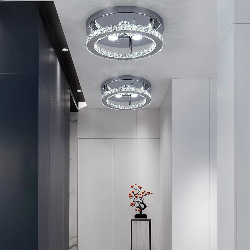 Светодиодная потолочная хрустальная люстра K9 для спальни и кухни светильник из