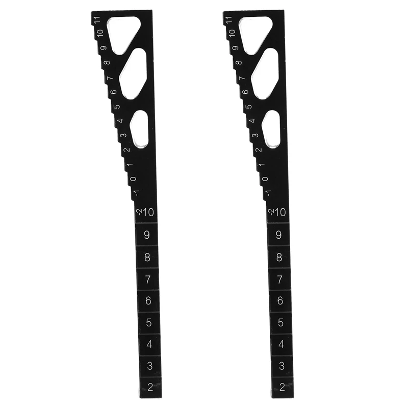 Metal Ride Height Droop Gauge Adjuster Ruler Measuring Tool For 1/8 1/10 1/12 Rc Car,black
