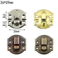 10pcs antique hasps iron lock catch latches for jewelry box buckle suitcase buckle clip clasp wood wine box latch
