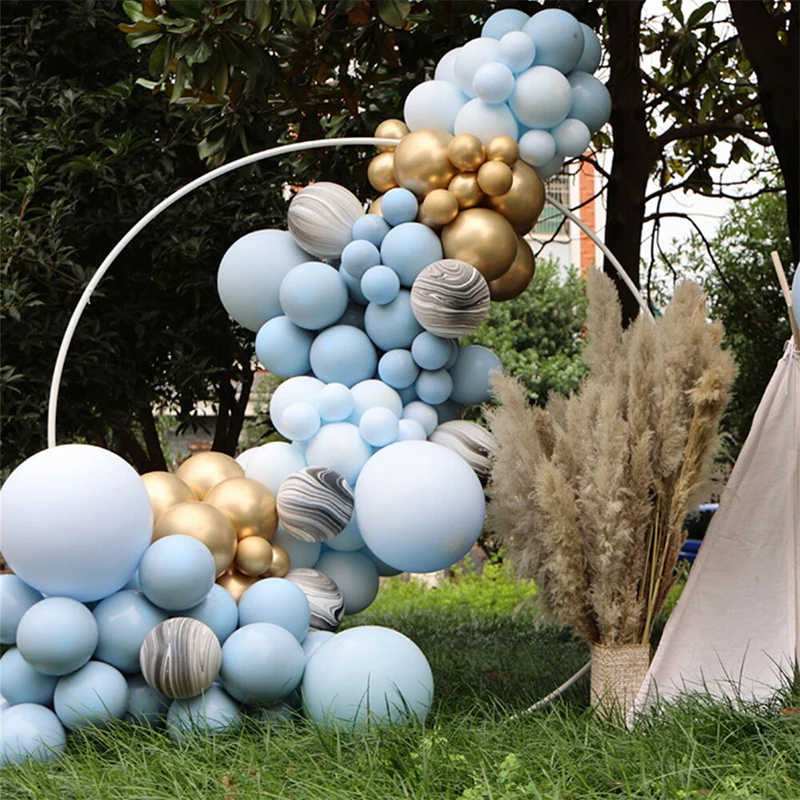 

Macaron Blue Balloon Garland Arch Kit Wedding Birthday Party Decoration Kids Globos Rose Gold Confetti Latex Ballon Baby Shower