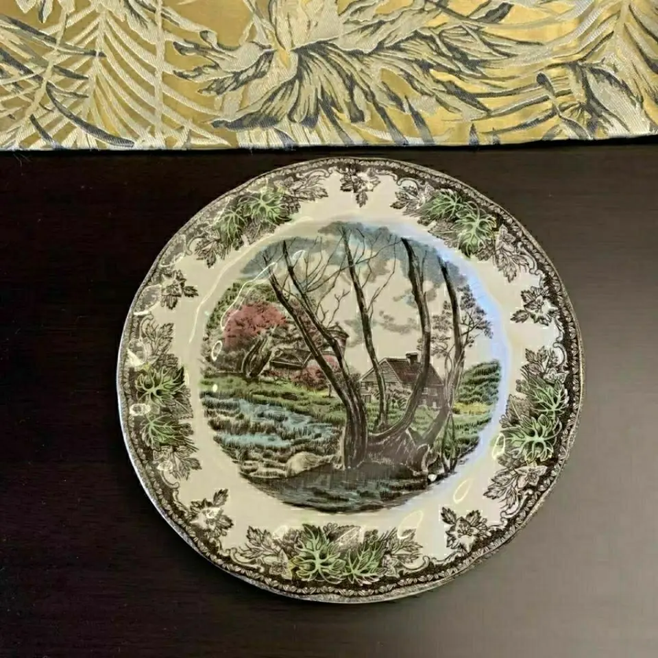 Экспортируется в Великобританию зимнее ранчо серия керамических столовых