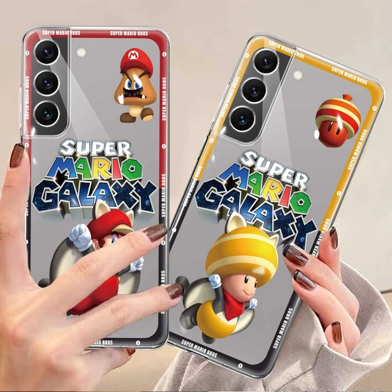 

Super Mario Game Hi Transparent For Samsung Galaxy S23 S20 FE S22 Ultra 5G S21 Plus S22Ultra S23Ultra S20FE S21FE Cover Case