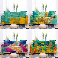 oil graffiti printing elastic sofa cover spandex stretch home decor dustproof all inclusive sofa covers for living room 1pc