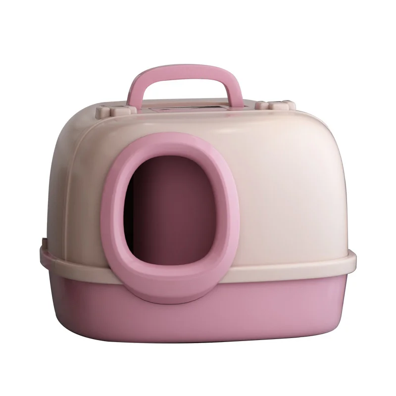 

Corridor Type Fully Enclosed Large Cat Litter Box Furniture Super Large Cat Toilet With Sand Odor Prevention Pet Products