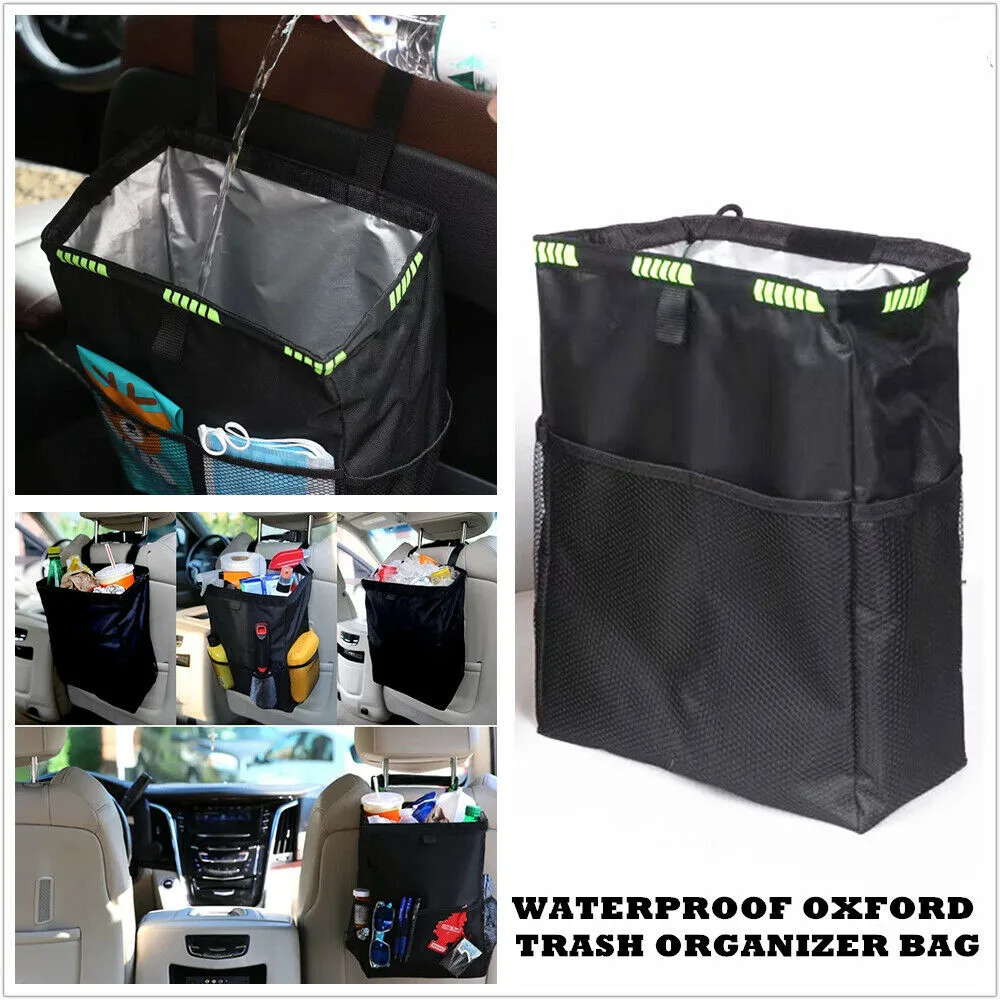 

Автомобильный многофункциональный большой контейнер для хранения мусорная корзина держатель мусорная корзина для путешествий Чехол для мусора корзина для мусора Органайзер водонепроницаемый
