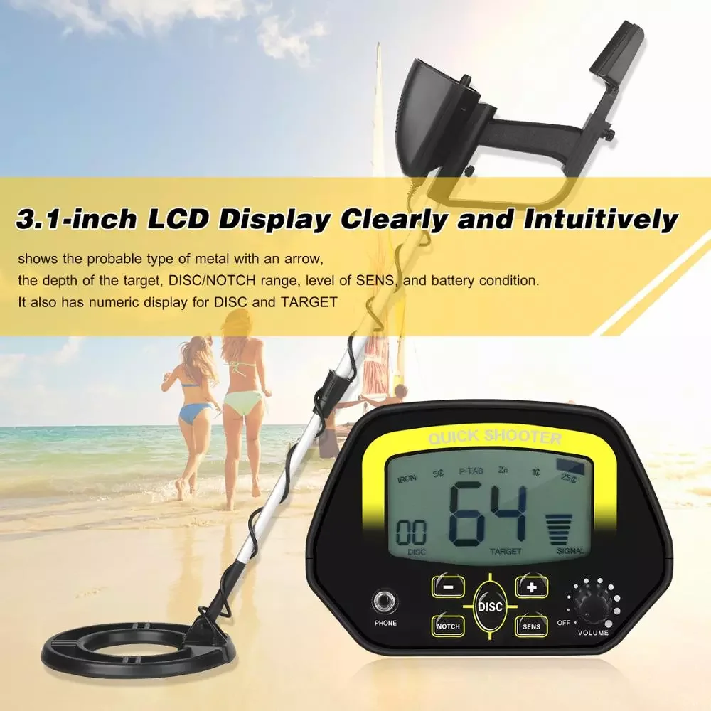 

Professional Metal Detector Underground Gold Detector High Accuracy Metal Finder Waterproof Search Coil Seeker Treasure